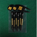 Combo Golf Pack with Ball Marker/ Divot Tool & 6 Wooden Tees